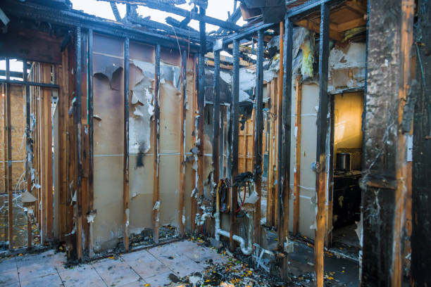 Professional Fire Damage Removal technician working in Dover, AR